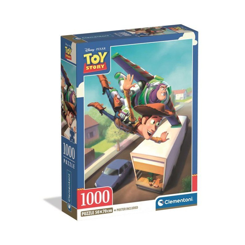 CLEMENTONI - Compact 1000 pieces - Toy Story