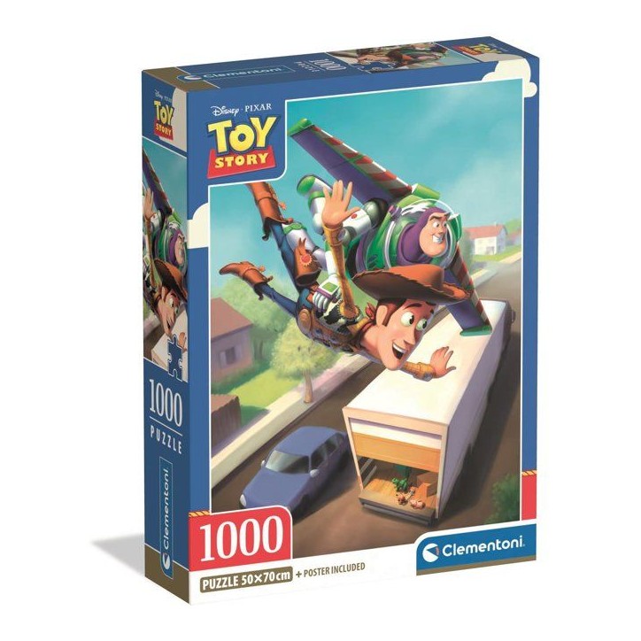CLEMENTONI - Compact 1000 pieces - Toy Story CLEMENTONI - Compact 1000 pieces - Toy Story