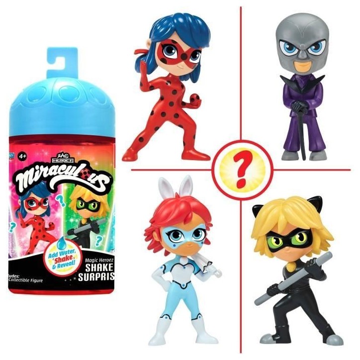 Poupées Chibi Color Change Surprise 10 cm - Miraculous Ladybug - BANDAI - Personnage aléatoire Poupées Chibi Color Change Surprise 10 cm - Miraculous Ladybug - BANDAI - Personnage aléatoire