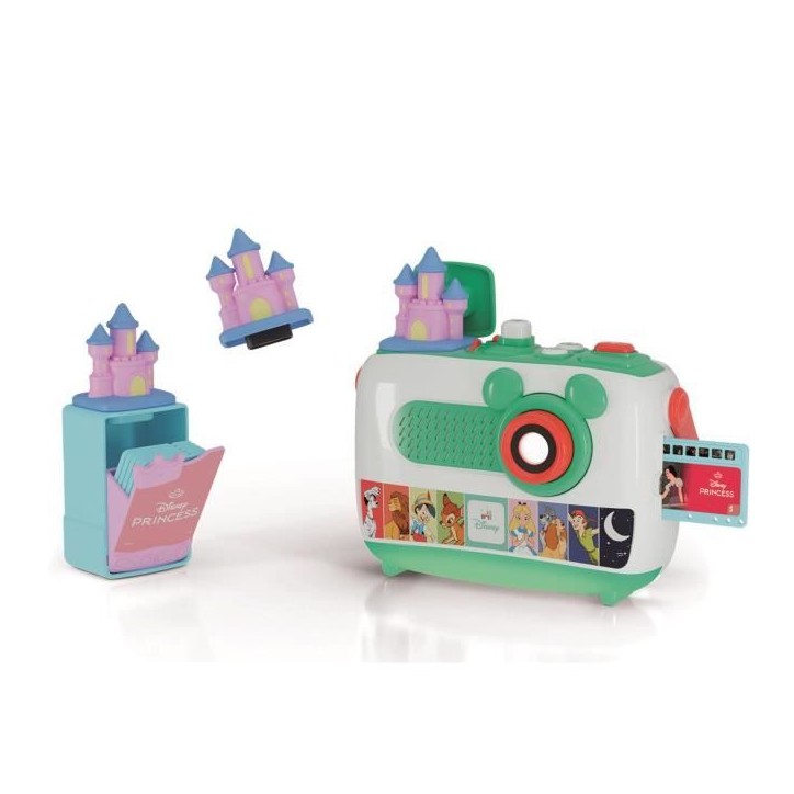 Clementoni, Recharge Projecteur Conteur d'Histoires Plus, Princesses Disney, 5 Histoires Racontées et Projetées, Des 2ans