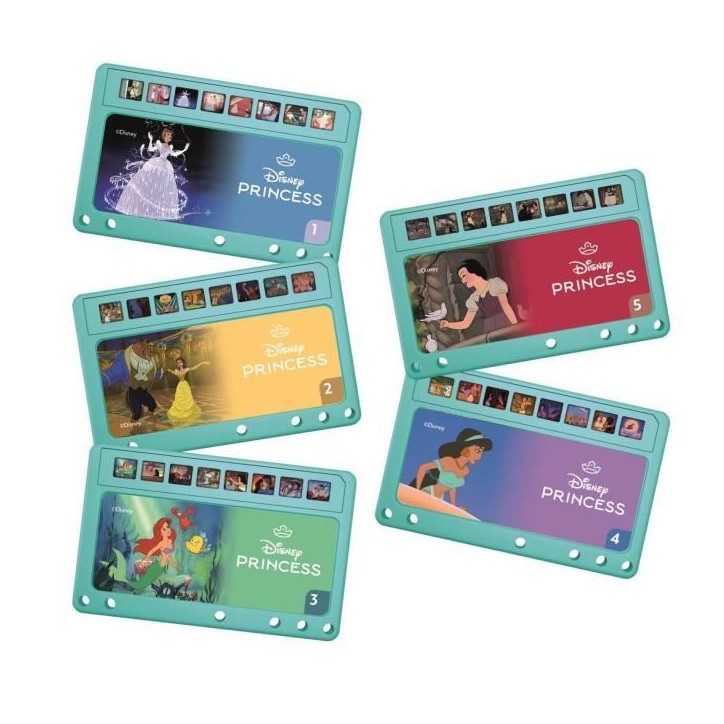 Clementoni, Recharge Projecteur Conteur d'Histoires Plus, Princesses Disney, 5 Histoires Racontées et Projetées, Des 2ans