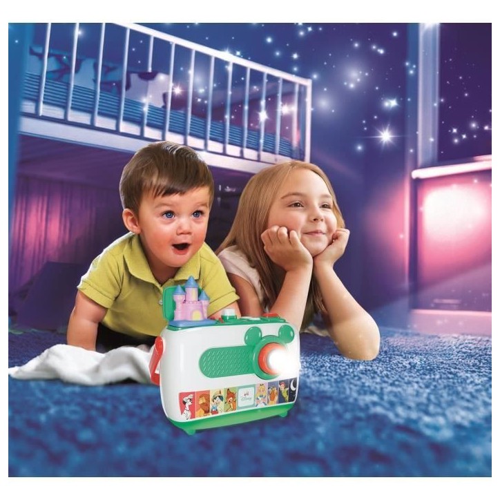 Clementoni, Recharge Projecteur Conteur d'Histoires Plus, Princesses Disney, 5 Histoires Racontées et Projetées, Des 2ans