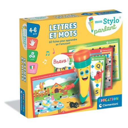 CLEMENTONI - Mon stylo parlant - Lettres et Mots - 60 activités