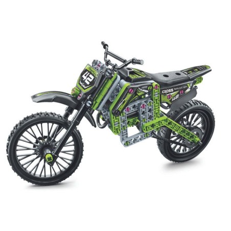 Motocross - CLEMENTONI - Mon Atelier Mécanique - Avec + 170 pieces - Des 8 ans - Fabriqué en Italie - Coffret de construction