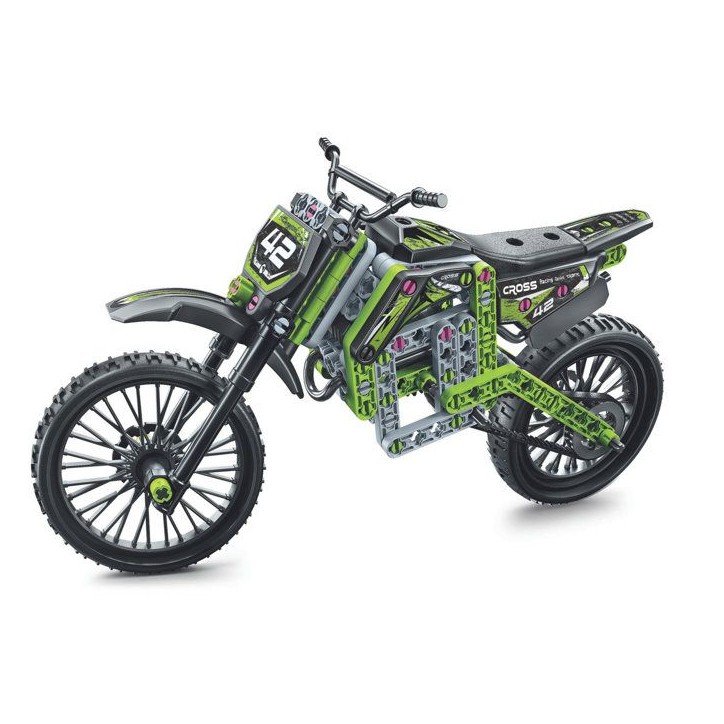 Motocross - CLEMENTONI - Mon Atelier Mécanique - Avec + 170 pieces - Des 8 ans - Fabriqué en Italie - Coffret de construction Motocross - CLEMENTONI - Mon Atelier Mécanique - Avec + 170 pieces - Des 8 ans - Fabriqué en Italie - Coffret de construction