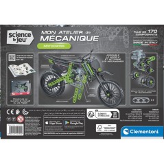 Motocross - CLEMENTONI - Mon Atelier Mécanique - Avec + 170 pieces -