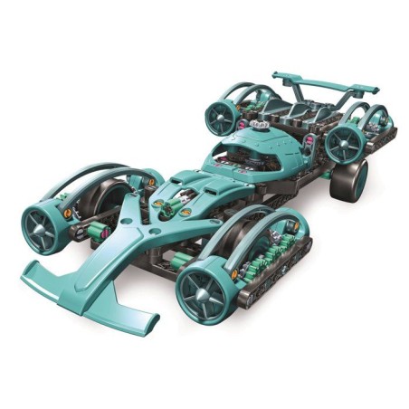 Voiture supersonique - CLEMENTONI - Mon Atelier Mécanique - 2 Modeles a Assembler - Voiture ou Drone - 8 ans - Fabriqué en Ita