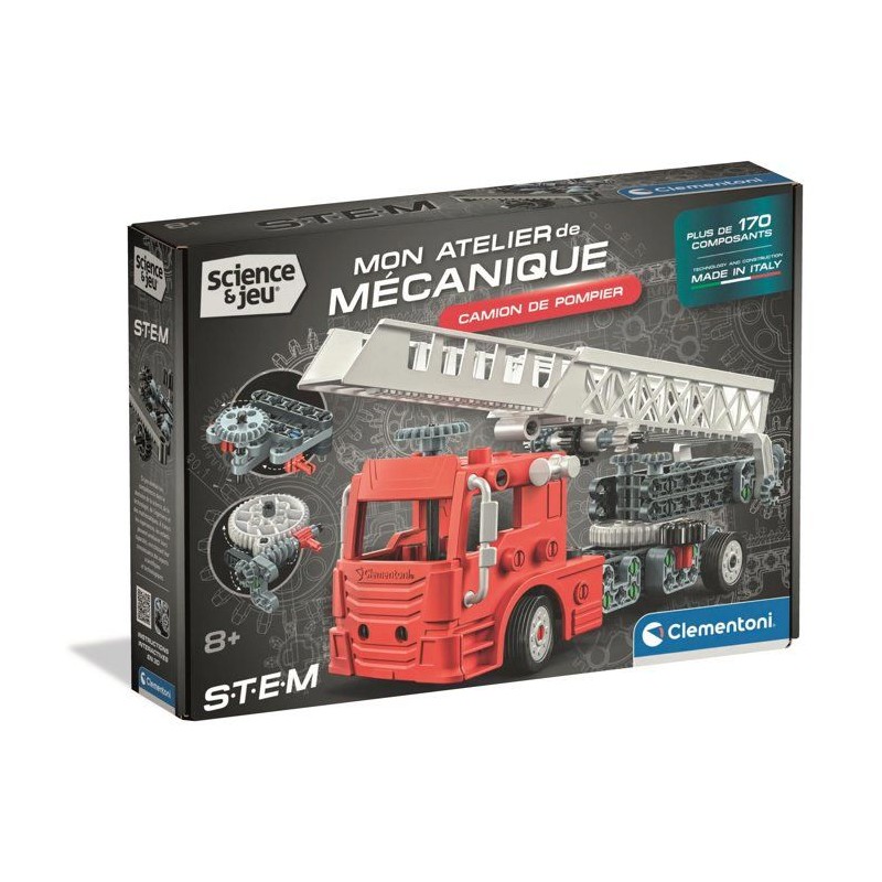 Camion de Pompier - CLEMENTONI - Mon Atelier Mécanique - Plus de 170