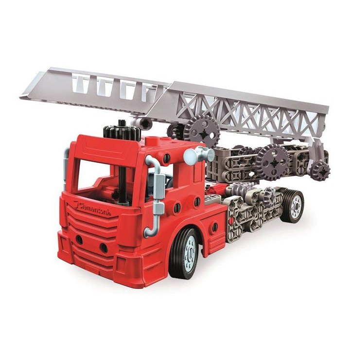 Camion de Pompier - CLEMENTONI - Mon Atelier Mécanique - Plus de 170 pieces - Des 8 ans - Fabriqué en Italie Camion de Pompier - CLEMENTONI - Mon Atelier Mécanique - Plus de 170 pieces - Des 8 ans - Fabriqué en Italie