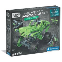 Monster Truck - CLEMENTONI - Mon Atelier Mécanique - Plus de 260 piec