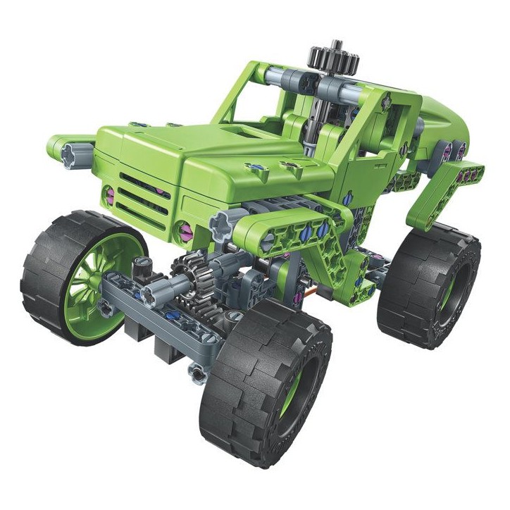 Monster Truck - CLEMENTONI - Mon Atelier Mécanique - Plus de 260 pieces - 2 en 1 - Des 8 ans - Fabriqué en Italie Monster Truck - CLEMENTONI - Mon Atelier Mécanique - Plus de 260 pieces - 2 en 1 - Des 8 ans - Fabriqué en Italie