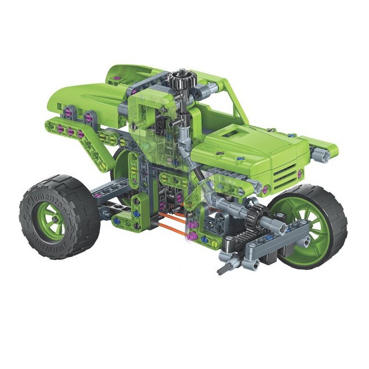 Monster Truck - CLEMENTONI - Mon Atelier Mécanique - Plus de 260 pieces - 2 en 1 - Des 8 ans - Fabriqué en Italie Monster Truck - CLEMENTONI - Mon Atelier Mécanique - Plus de 260 pieces - 2 en 1 - Des 8 ans - Fabriqué en Italie