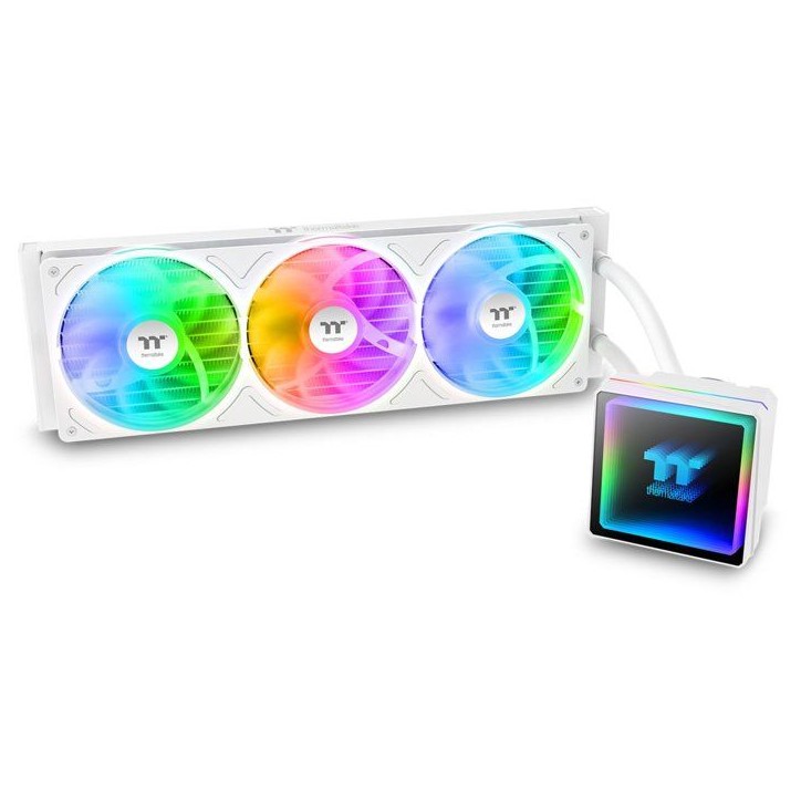 THERMALTAKE - TH360 V3 A-RGB Sync Snow - CL-W468-PL12SW-A - Watercooling AIO - Ventilateur 1x 360 mm ARGB - Blanc THERMALTAKE - TH360 V3 A-RGB Sync Snow - CL-W468-PL12SW-A - Watercooling AIO - Ventilateur 1x 360 mm ARGB - Blanc