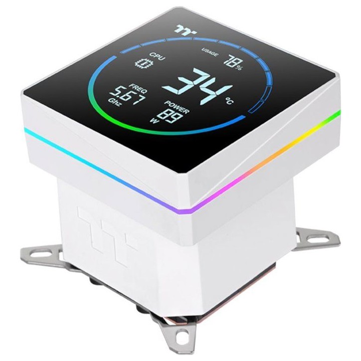 THERMALTAKE - TH360-S V3 A-RGB Sync Snow - CL-W472-PL12SW-A - Watercooling AIO - Ventilateur 1x 360 mm ARGB - Blanc THERMALTAKE - TH360-S V3 A-RGB Sync Snow - CL-W472-PL12SW-A - Watercooling AIO - Ventilateur 1x 360 mm ARGB - Blanc