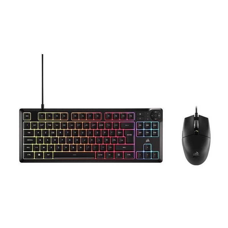 Ensemble Clavier et souris Corsair K55 CORE TKL + KATAR PRO XT