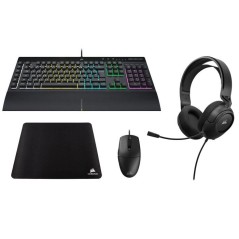 Ensemble Clavier, souris, tapis de souris et casque Corsair HS35 V2 St