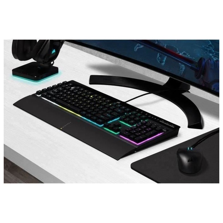 Ensemble Clavier, souris, tapis de souris et casque Corsair HS35 V2 Stereo + K55 PRO + M55-WIRED + MM250 XL Ensemble Clavier, souris, tapis de souris et casque Corsair HS35 V2 Stereo + K55 PRO + M55-WIRED + MM250 XL