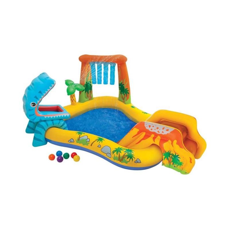 Piscine/Piscinette gonflable Aire de jeux Jurrasic INTEX - A partir de