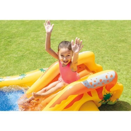 Piscine/Piscinette gonflable Aire de jeux Jurrasic INTEX - A partir de 2 ans - 272L - 6 balles colorées - 57444NP