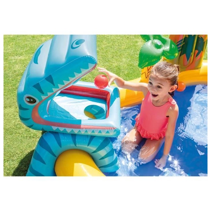 Piscine/Piscinette gonflable Aire de jeux Jurrasic INTEX - A partir de 2 ans - 272L - 6 balles colorées - 57444NP Piscine/Piscinette gonflable Aire de jeux Jurrasic INTEX - A partir de 2 ans - 272L - 6 balles colorées - 57444NP