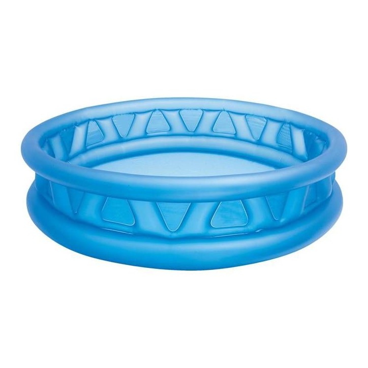 Piscine gonflable ronde Soft Side Pool pour enfant et famille - INTEX - 188x46cm - Capacité 666L - Bleu Piscine gonflable ronde Soft Side Pool pour enfant et famille - INTEX - 188x46cm - Capacité 666L - Bleu