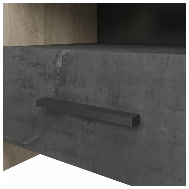 DEMEYERE Table de chevet 1 tiroir - Décor Chene Kronberg - L 49,6 x P 36,3 x H 40,1 cm - COLORADO DEMEYERE Table de chevet 1 tiroir - Décor Chene Kronberg - L 49,6 x P 36,3 x H 40,1 cm - COLORADO