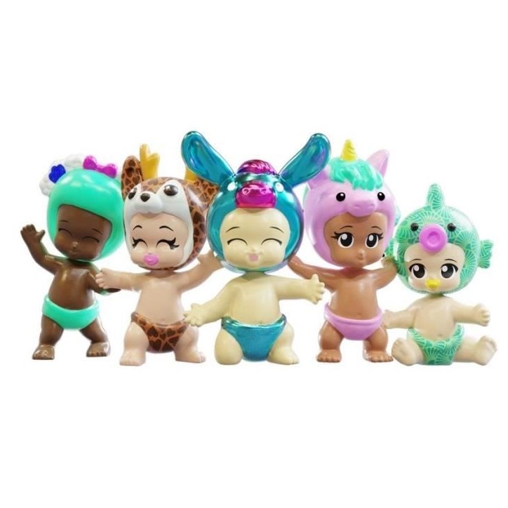 Mini-figurines bébé a collectionner - BANDAI - BIBI CHIBIS - Pack de 5 - Modele Aléatoire - 5 Figurines Chibi Dont 3 Mysteres Mini-figurines bébé a collectionner - BANDAI - BIBI CHIBIS - Pack de 5 - Modele Aléatoire - 5 Figurines Chibi Dont 3 Mysteres