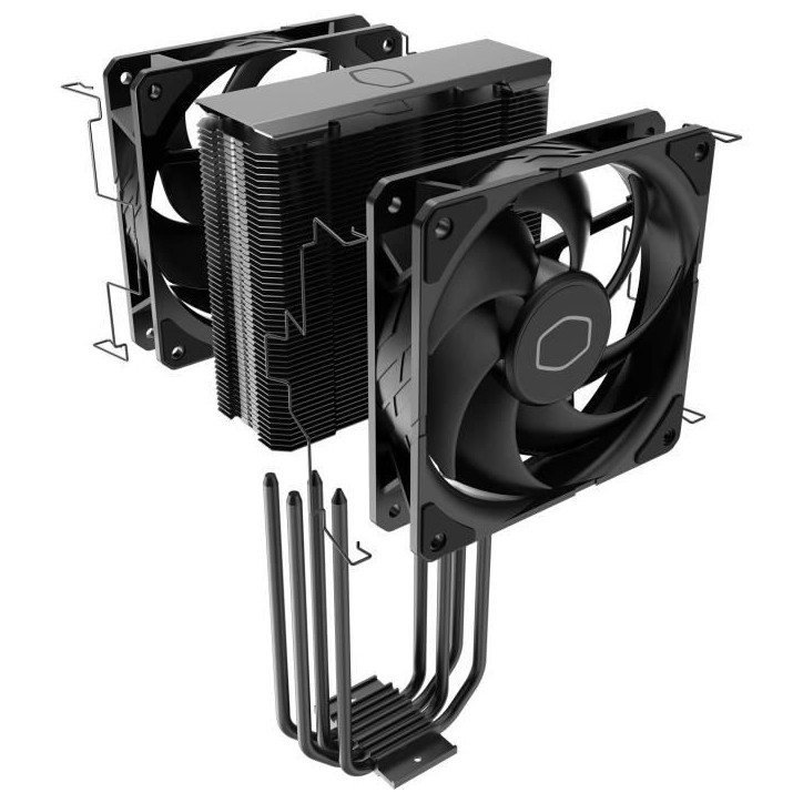 Refroidissement PC - COOLER MASTER - RR-S4KK-25DN-R1 - Hyper 212 Black X Duo Refroidissement PC - COOLER MASTER - RR-S4KK-25DN-R1 - Hyper 212 Black X Duo