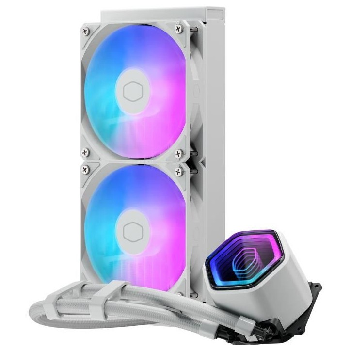 COOLER MASTER - MasterLiquid 240 Core II White Edition - Watercooling AIO - Ventilateurs 120mm COOLER MASTER - MasterLiquid 240 Core II White Edition - Watercooling AIO - Ventilateurs 120mm