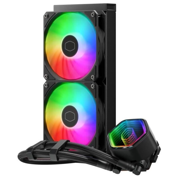 Refroidissement PC - COOLER MASTER - MLW-D24M-A18PA-R1 - MasterLiquid 240 Core II ARGB Refroidissement PC - COOLER MASTER - MLW-D24M-A18PA-R1 - MasterLiquid 240 Core II ARGB