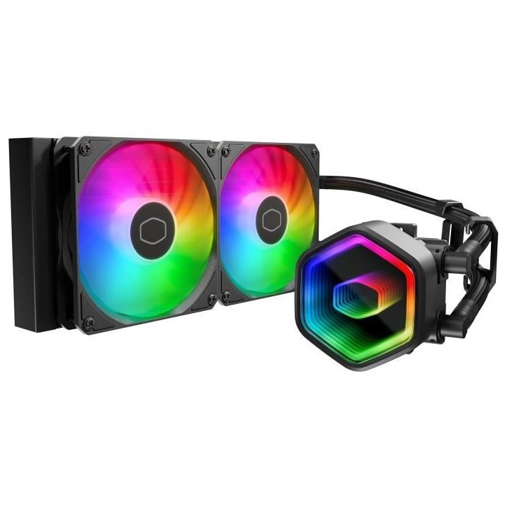 Refroidissement PC - COOLER MASTER - MLW-D24M-A18PA-R1 - MasterLiquid 240 Core II ARGB Refroidissement PC - COOLER MASTER - MLW-D24M-A18PA-R1 - MasterLiquid 240 Core II ARGB