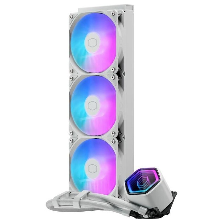 COOLER MASTER - MasterLiquid 360 Core II White Edition - Watercooling AIO - Ventilateurs 120mm COOLER MASTER - MasterLiquid 360 Core II White Edition - Watercooling AIO - Ventilateurs 120mm