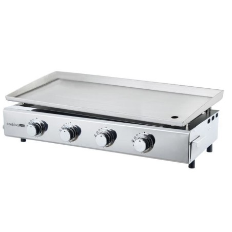 COOKING BOX Plancha a gaz BRASILIA - 4 feux - 10kW - 84x41x24,5 cm - T