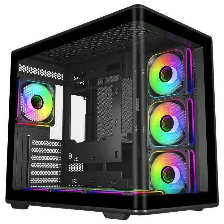 COOLER MASTER - Elite 600 Black 7*ARGB (7 Fan Version + Hub) - Boîtier PC - Moyen tour COOLER MASTER - Elite 600 Black 7*ARGB (7 Fan Version + Hub) - Boîtier PC - Moyen tour