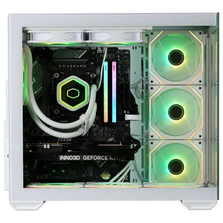 PC Gamer powered by COOLER MASTER - Sans Windows - AMD Ryzen 8700F - RTX 5060 Ti - RAM 32Go DDR5 - SSD 1To - Blanc PC Gamer powered by COOLER MASTER - Sans Windows - AMD Ryzen 8700F - RTX 5060 Ti - RAM 32Go DDR5 - SSD 1To - Blanc