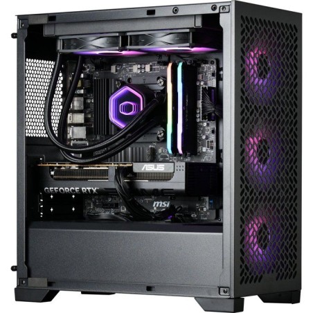 PC Gamer powered by COOLER MASTER - Sans Windows - AMD Ryzen 5500 - RTX 5060 - RAM 16Go RGB - SSD 480Go