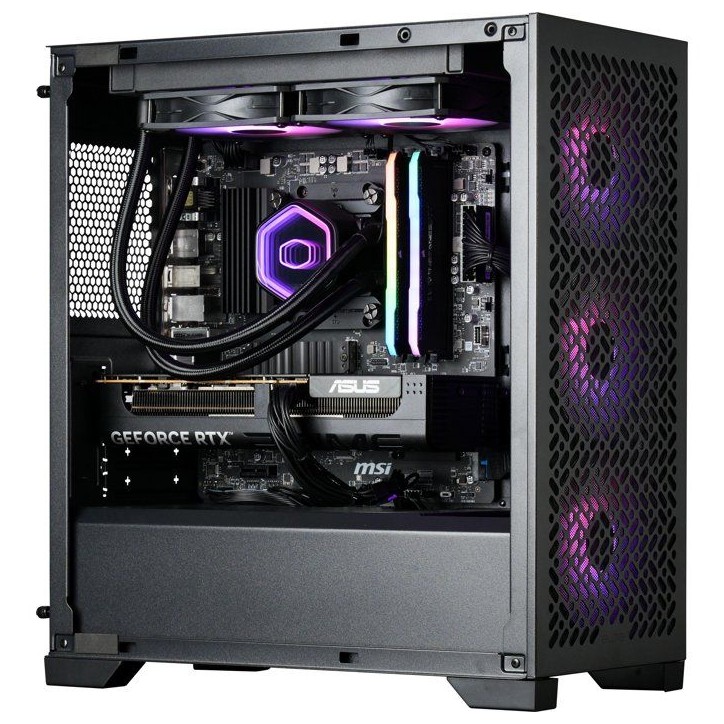 PC Gamer powered by COOLER MASTER - Sans Windows - AMD Ryzen 5500 - RTX 5060 - RAM 16Go RGB - SSD 480Go PC Gamer powered by COOLER MASTER - Sans Windows - AMD Ryzen 5500 - RTX 5060 - RAM 16Go RGB - SSD 480Go