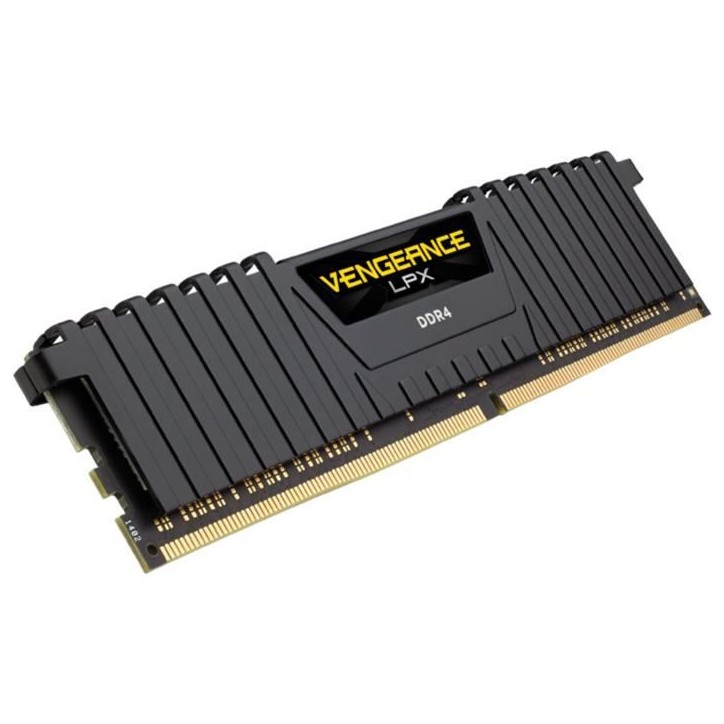 Mémoire RAM - CORSAIR - Vengeance LPX DDR4 - 16GB 2x8GB DIMM - 3200 MHz - 1.35V - Noir (CMK16GX4M2E3200C)