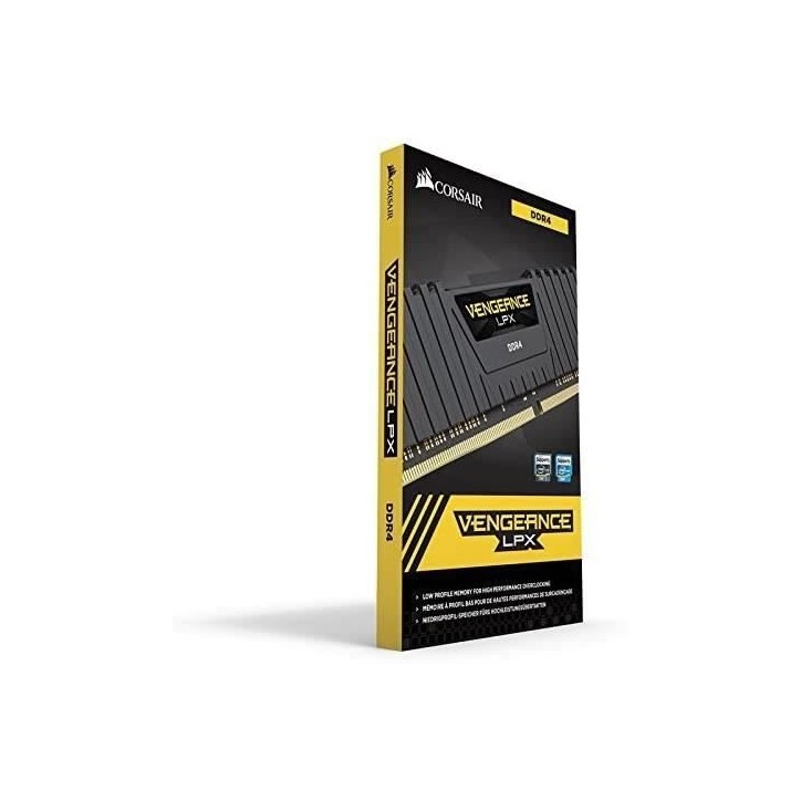 Mémoire RAM - CORSAIR - Vengeance LPX DDR4 - 16GB 2x8GB DIMM - 3200 MHz - 1.35V - Noir (CMK16GX4M2E3200C)