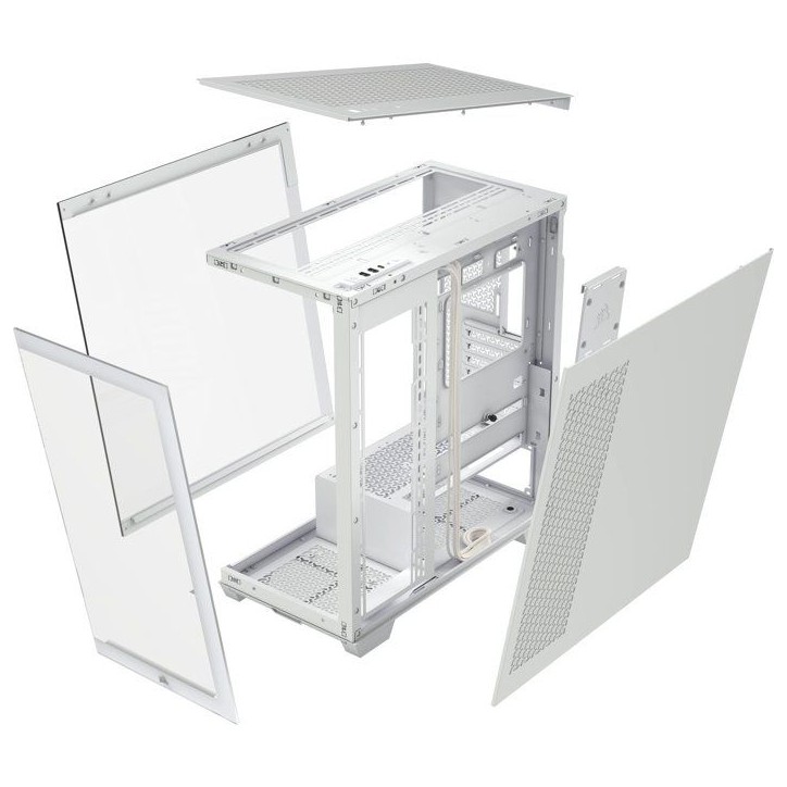 Boîtier PC - CORSAIR - Tempered Glass Mid-Tower 3500X - 17 cm - Blanc