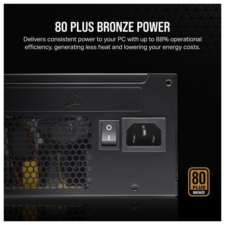 Alimentation - CORSAIR - CX550 - 80 PLUS Bronze ATX Power Alimentation - CORSAIR - CX550 - 80 PLUS Bronze ATX Power
