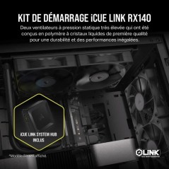 Refroidissement PC - CORSAIR - CO-9051012-WW - Kit de démarrage ventilateurs PWM 140 mm iCUE LINK RX140