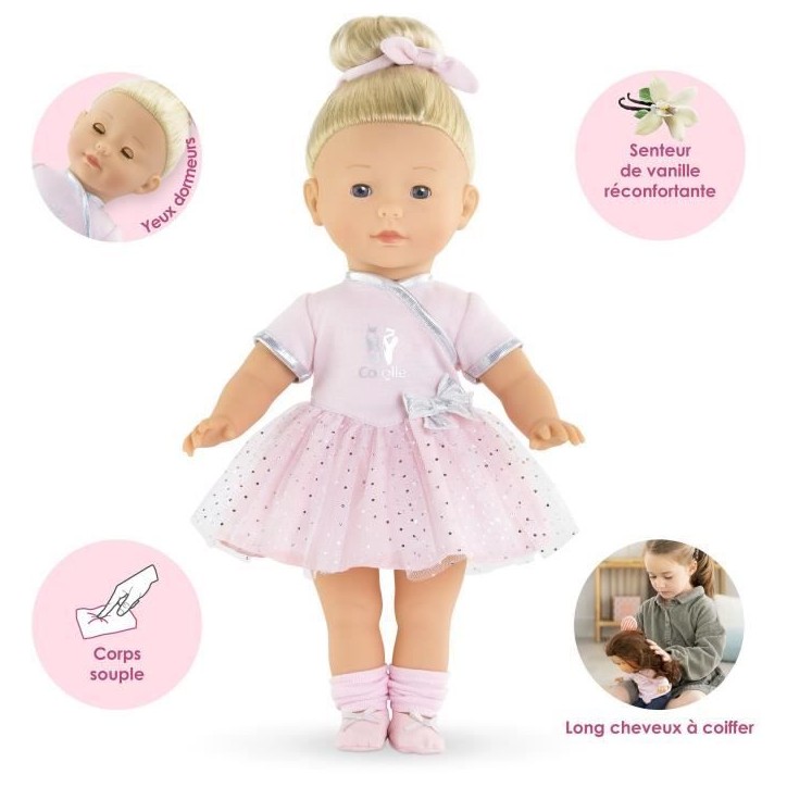 Poupée - COROLLE - Constance Ballerine - 36 cm - personnalisable - des 3 ans Poupée - COROLLE - Constance Ballerine - 36 cm - personnalisable - des 3 ans