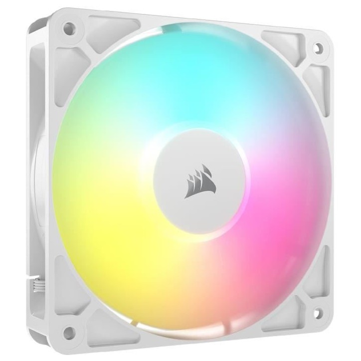 Ventilateur ARGB 120mm - CORSAIR - RS120 - Blanc - Refroidissement performant et effets lumineux ARGB Ventilateur ARGB 120mm - CORSAIR - RS120 - Blanc - Refroidissement performant et effets lumineux ARGB
