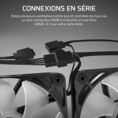 Ventilateur ARGB 120mm - CORSAIR - RS120 - Blanc - Refroidissement per