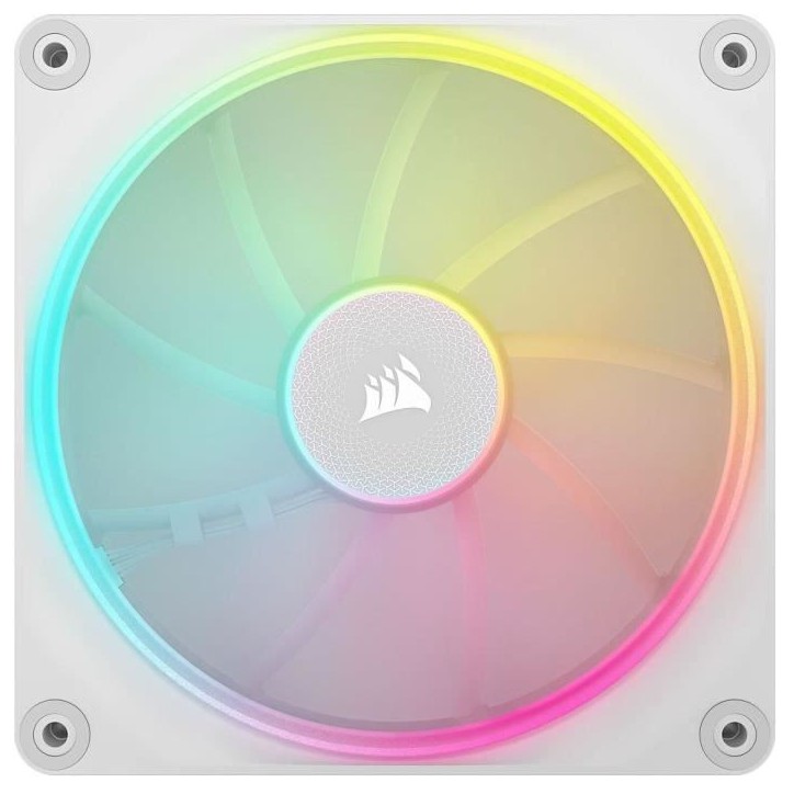Refroidissement PC - CORSAIR - CO-9051032-WW - Kit de démarrage ventilateurs iCUE LINK LX140 RGB White Dual Fan