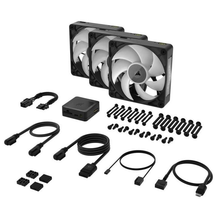 Refroidissement PC - CORSAIR - CO-9051034-WW - Kit de démarrage ventilateurs iCUE LINK RX120 RGB Max Triple Fan