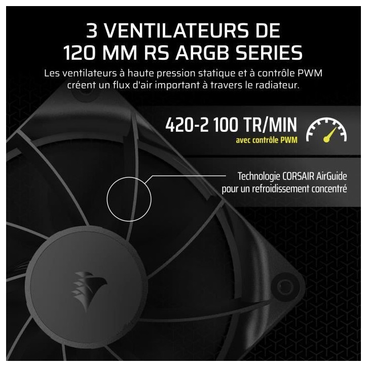 Refroidissement PC - CORSAIR - CW-9060089-WW - NAUTILUS 360 Liquid CPU Cooler