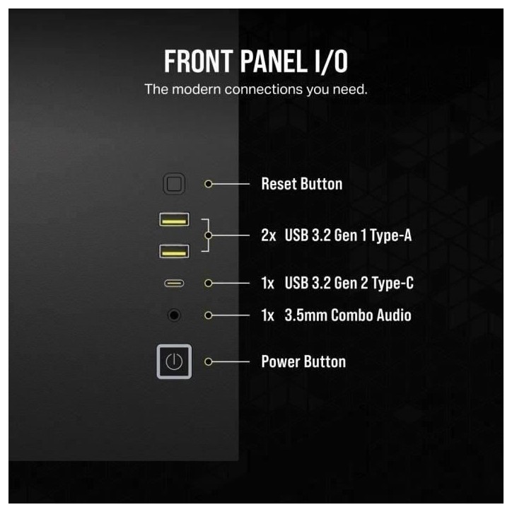 Boîtier PC - CORSAIR - CC-9011267-WW - 2500X - Noir
