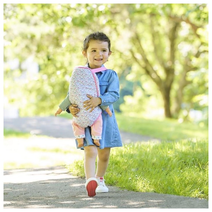 Porte-Bébé - Corolle - Floral - Pour poupons 36/42 cm - a partir de 3 ans - Réglable